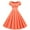 Orange, variant on Xysaqa Women's Cocktail Vintage Dress Short Sleeve Flowy Party Dresses Modest Wedding Guest Dress, Summer Dresses for Women 2024 S-XXL