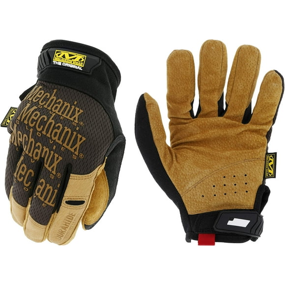 Guantes Mechanix Wear Original de piel marrón/negro talla M