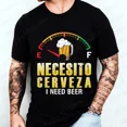 thumbnail image 2 of Fashion Casual T-shirt NECESITO CERVEZA Print Men Tshirts Trendy Tee Top Clothes For Summer Drinking Beer T Shirt Fashion Tops, 2 of 10
