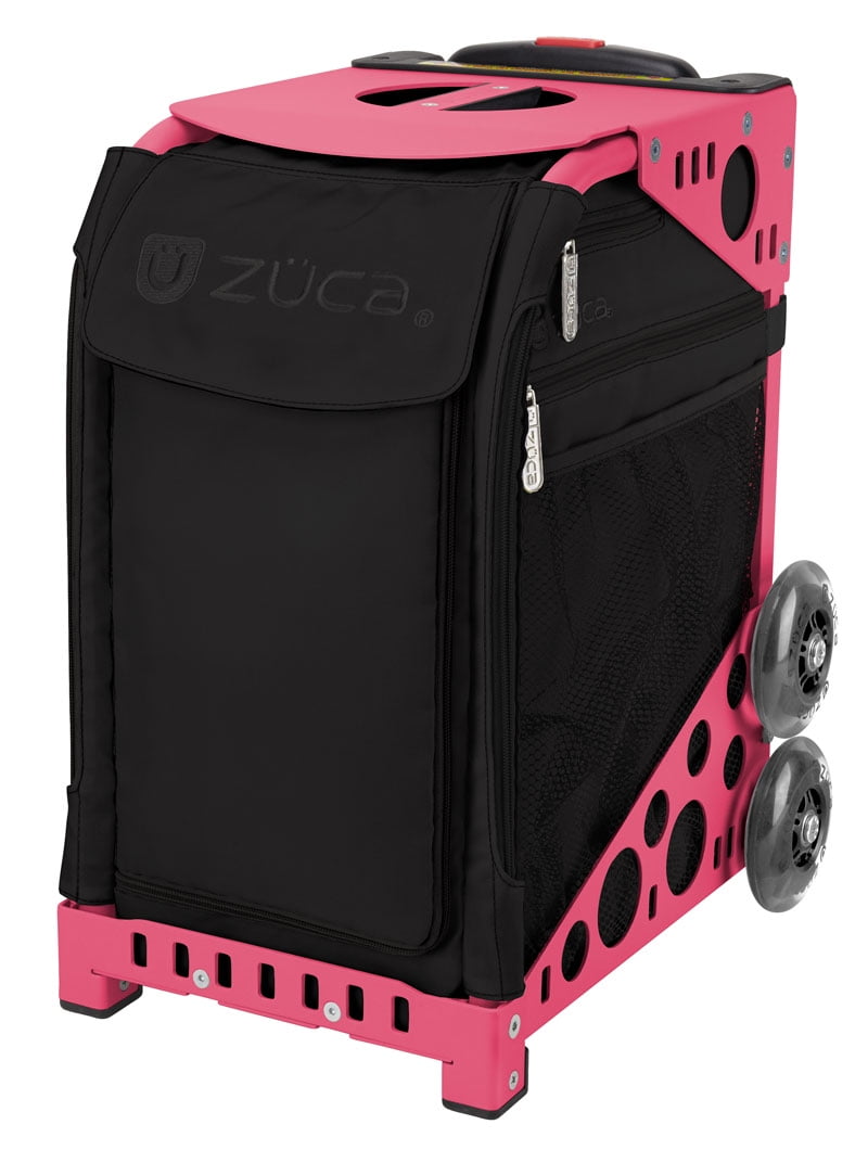 Zuca 18" Sport Bag Stealth with Flashing Wheels (Pink Frame