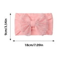 thumbnail image 3 of Krdevn Baby Bow Headband - Soft Elastic Hair Band with Mesh Bow for and Toddlers,0-36 Months, 3 of 4