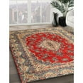 thumbnail image 3 of Ahgly Company Machine Washable Indoor Rectangle Traditional Fall Leaf Brown Green Area Rugs, 2' x 5', 3 of 7