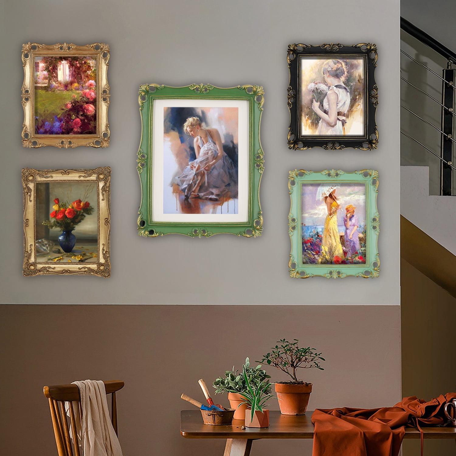 Buy 8x10 Gold Picture Frame Vintage Photo Frames 8x10, Wall and