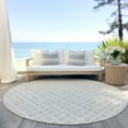 thumbnail image 6 of Addison Rugs Chantille Indoor/Outdoor Transitional Geometric Ivory Washable Round Rug, 8' x 8', 6 of 6