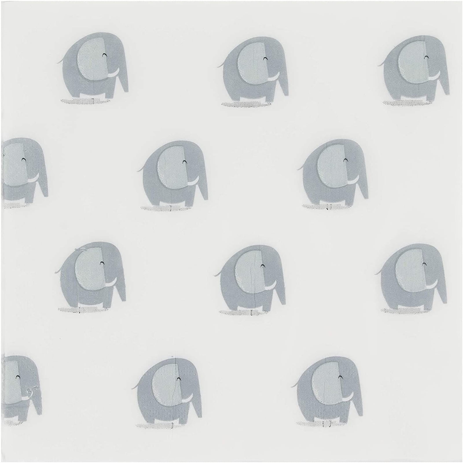 Cocktail Napkins - 150-Pack Luncheon Napkins, Disposable Paper Napkins Kids Birthday, Baby Shower Party Supplies, 2-Ply, Elephant Design, Unfolded 13 x 13 inches, Folded 6.5 x 6.5 inches