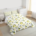 thumbnail image 3 of Homewish Lemon Bedding Comforter Set,Fruit Theme Twin Comforter Sets,Yellow White Green Bedding Set For Kids,Breathable Home Decor Reversible,2pcs, 3 of 8