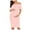 Pink, variant on Sentmoon Pregnant Clothes for Women Plus Size Ruffled Sleeveless Sun Dresses for Women 2025 Off-Shoulder Solid Color Slim Cute Dresses Soft and Comfortable for Girls Shower M