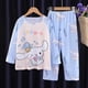 thumbnail image 1 of Sanrio-Pijama de Hello Kitty para niños, ropa de dormir Kuromi Cinnamoroll Melody, traje de manga larga para el hogar, regalos para primavera y verano, 1 of 4