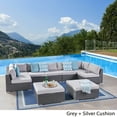 thumbnail image 4 of Tom Rosa Outdoor 7 Seater Wicker Sectional Sofa Set with Cushions, 4 of 10