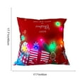 thumbnail image 5 of Christmas Lighted Throw Pillow Covers 18x18" Christmas LED Pillows 2 Modes Switching Printed Sofa Pillows Cushions Pillowcases Holiday Decorations for Sofa Couch Livingroom Bed, 5 of 7