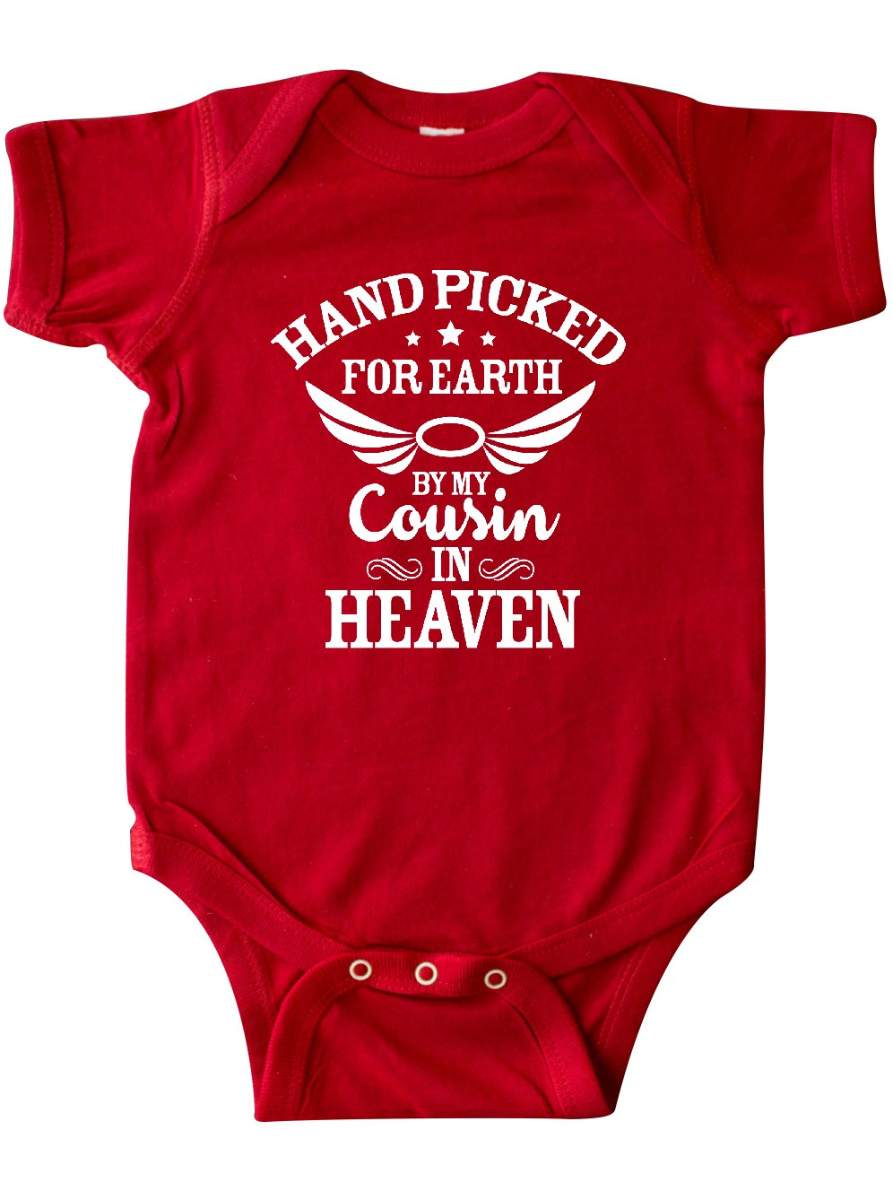 Inktastic Handpicked for Earth By My Cousin in Heaven with Angel Newborn Layette