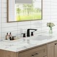 thumbnail image 2 of Eclife 8" Widespread 2-Handle 3 Hole Bathroom Faucet Full Brass, 4" Height, Rose Black Decor, 2 of 9