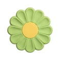 thumbnail image 4 of Posavasos de silicona con forma de flor, protector de mesa, soporte para ollas calientes, manteles individuales para tazas Verde, 4 of 9