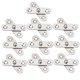 thumbnail image 1 of 10 Uds. Bisagras giratorias de 360 grados para puertas del hogar, bisagras de acero inoxidable hacia arriba y hacia abajo, bisagra de ubicación, bisagra oculta para muebles (plata),11 kaili Sencillez, 1 of 2