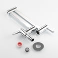 thumbnail image 3 of Brass Wall Mounted Foldable Faucet Double Handles Fuacet Cold Water Kitchen Tap Chrome, 3 of 12