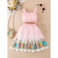 thumbnail image 4 of 2pcs Baby Girls Camisole Top & Mesh Flower Skirt Set Clothes, 4 of 5