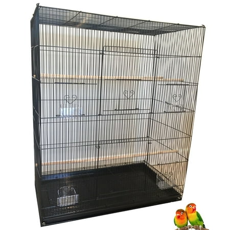 X-Large Flight Bird Breeding Breeder Cage With 3/8-inch Bar Spacing for Small Sized Parakeet Lovebird Canary Aviary Budgies Finches