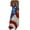 Multicolor, variant on Cmfcve 4th of July Patriotic Dresses Star-Spangled Printed Bohemian Beach Dresses Sleeveless V-neck Summer Flowy Maxi Dress
