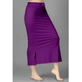 thumbnail image 5 of Trendmalls Lycra Spendex Saree Shapewear Petticoat for Women-P01-Levender, 5 of 6