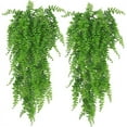thumbnail image 4 of 4 Pcs Artificial Hanging Plants Fake Green Leaves Faux Hanging Boston Fernsfor Home Wedding Patio Porch Decor, 4 of 5