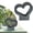 Z-4-Grey, variant on Heart Shaped Bouquet Gift Box, Heart Shaped Packaging Box, Reusable Paper Packaging Box with Waterproof Lining, for Flowers, Chocolates, Candies, Weddings & Special Occasions 1Pcs
