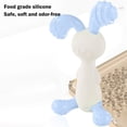 thumbnail image 6 of FEOLGEHLY Teething Toys for Age 0-6-12 Months, Baby Toys Pain Relief Teether, Cute Bunny Food Grade Silicone Baby Teething Toy, Chew Toy for Babies, BPA-Free, Christmas Birthday Easter Gift (White), 6 of 6