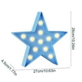 thumbnail image 3 of Star Sign Night Light under $5! kkbbma LED Marquee Star Sign Night Light, Battery Operated Star Shaped Desk Table Lamp for Gift, Nursery Room, Wall Decor, 3 of 6