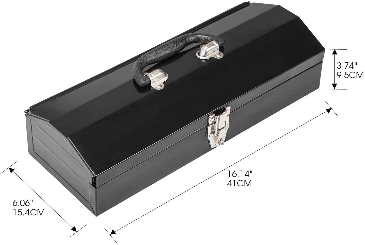 TCE ATB102U Torin 16インチ ヒップルーフ スタイル ポータブル スチールツールボックス メタルラッチ開閉 ブルー Metal Tool Box Buy TCE ATB102U Torin 16\" Hip Roof Style Portable