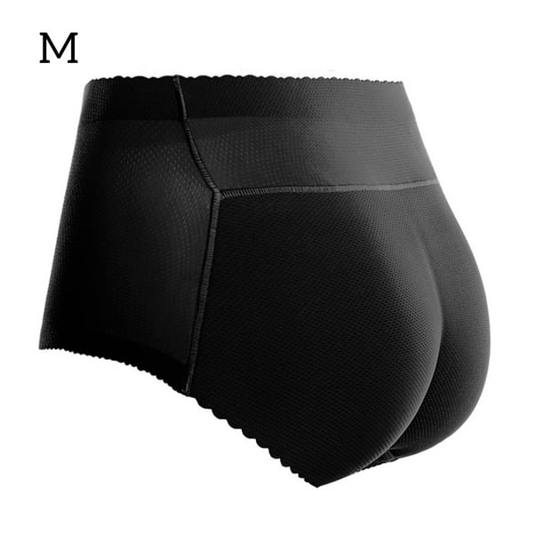 Underwear Women Hip Lifter Enhancer Fake Fake Butt Hip Enhancer Ass Mesh  Pad Briefs, Black, M