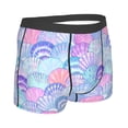 thumbnail image 3 of Balery Watercolor Sea Shells 1 Men's Boxer Briefs, Soft and Breathable Cotton Underwear with nylon Waistband-Medium, 3 of 9