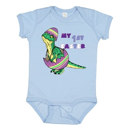 

Inktastic My 1st Easter Baby Tyrannosaurus Rex Inn Egg Gift Baby Boy or Baby Girl Bodysuit