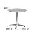 thumbnail image 5 of Flash Furniture 31.5'' Round Aluminum Indoor-Outdoor Table with Base, 5 of 5
