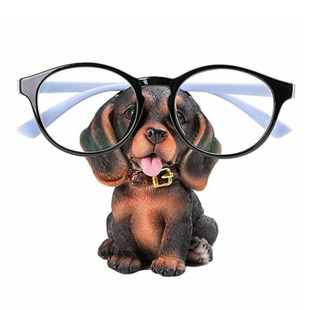 

Famure Dog Eyeglass Stand-Resin Glasses Holder Glasses Holder for Eyeglasses Sunglasses Reading Glasses Cute Puppy Shaped Ornament