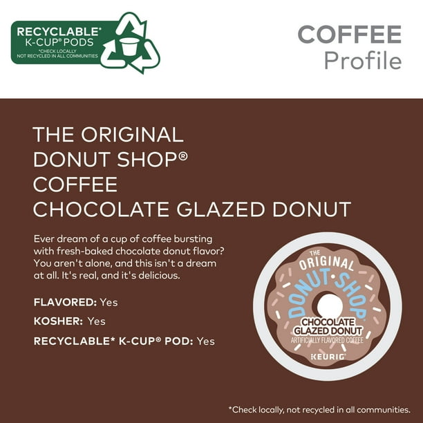 Chocolate glazed donut k cup best sale