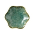 thumbnail image 2 of Segolike Ceramic Trinket Tray Flower Shape Spoon Holder Decorative Plate Key Bowl Dish for Trinket Daughter Kitchen Birthday Gift Green, 2 of 8