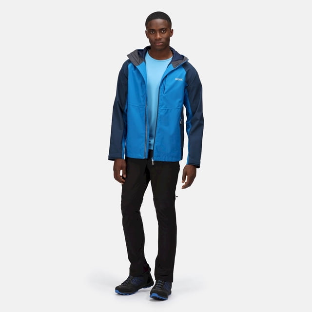 Regatta - Chaqueta Impermeable Britedale Colores Sólidos para Hombre (Zorro, Zorro, Gris India, Gris India) Regatta UTRG6206_foxindiagrey