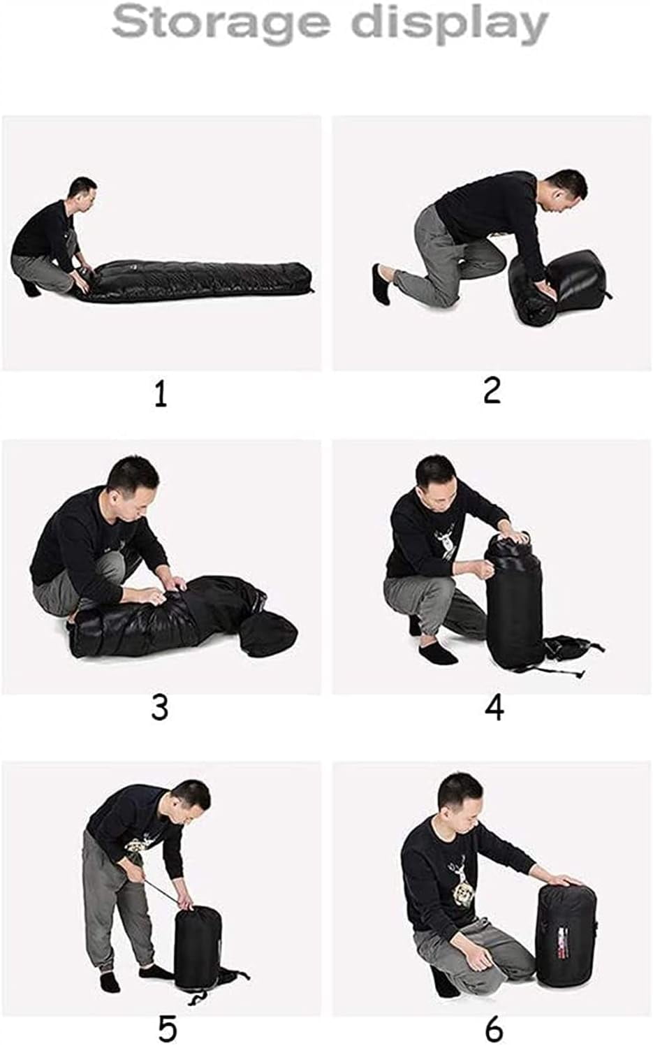Sleeping Bag Adults Kids for Camping Hiking Trips Warm Cool Weather Lightweight and Waterproof Portable Sleeping Bag Indoors Outdoors Activities Grey