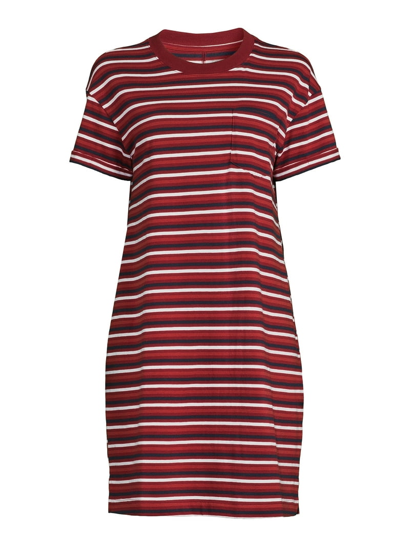 red graphic t shirt dress #87 Red Sequin Jersey TShirt Dress (Red/Black)