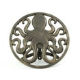 thumbnail image 5 of Zeckos Cast Iron Bronze Octopus Wall Mounted Garden Hose Holder Patio Decor, 5 of 6