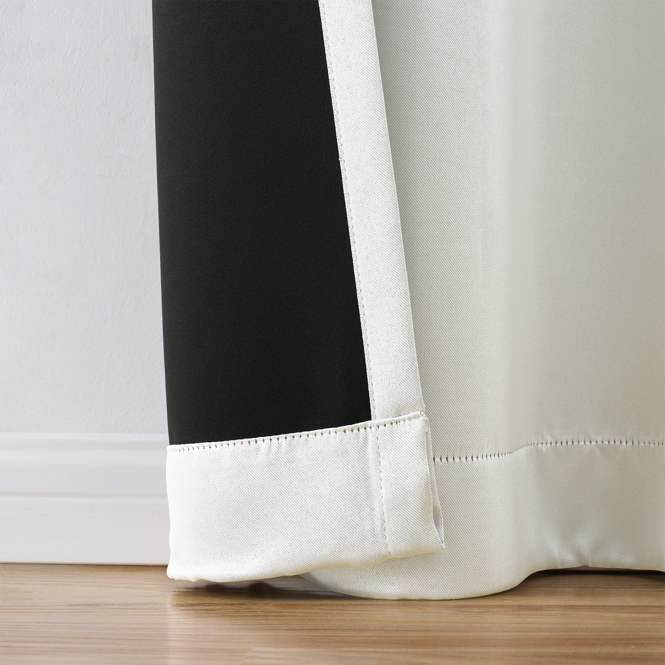 Mainstays Solid Room Darkening Curtain Panel Pair, Set of 2, Arctic, 30"W x 84"L