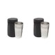 thumbnail image 2 of Advancent Juego de 4 tazas de acero inoxidable para exteriores con tapa, bolsa para vasos S S 2piezas, 2 of 6