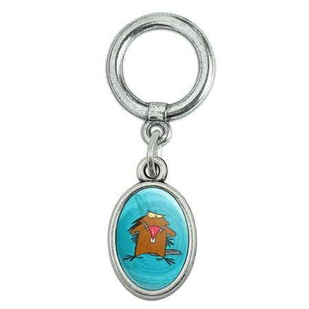 Angry Beavers Daggett Shoe Sneaker Shoelace Oval Charm Jewelry