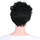 thumbnail image 4 of Peluca negra rizada corta de 10 pulgadas, pelucas sintéticas de pelo afro africano para mujeres negras, disfraz de fiesta de cosplay con gorra de red Zulema Peluca de pelo de moda mujer, 4 of 8