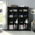 thumbnail image 4 of Manhattan Comfort Hopkins 2-Piece Wood Storage Closets in Black, 4 of 10