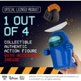 thumbnail image 4 of Figura de acción Among Us Blue Ghost Chop-Chop con cuchillo y sombrero, 4 of 9