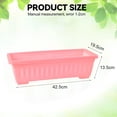 thumbnail image 2 of Rectangular pot Herb pot Houseplant Plastic herb pot for balcony home decoration, 2 of 5