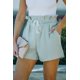 thumbnail image 4 of ABPHQTO Shorts de cintura alta con cordón y volantes en verde militar para mujer, 4 of 5
