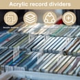 thumbnail image 2 of Toorise 6Pcs Vinyl Record Dividers Organizer A-Z Acrylic Record Dividers Alphabet Separator for Album CD DVD Media Book Shelf Storage, 2 of 10