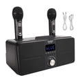 thumbnail image 2 of Mácina De Karaoke Para Adultos Y Niños, Mácina De Karaoke Portátil Con Con 2 Micrófonos Inalámbricos, Altavoz De Karaoke Inalmbrico, Mácina De Karaoke Portátil, 2 of 7