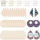 thumbnail image 1 of Kits para hacer aretes de madera DIY que incluyen 60 colgantes de madera sin terminar de 3 formas, 100 ganchos de hierro para aretes y 500 anillas para hacer aretes., 1 of 8